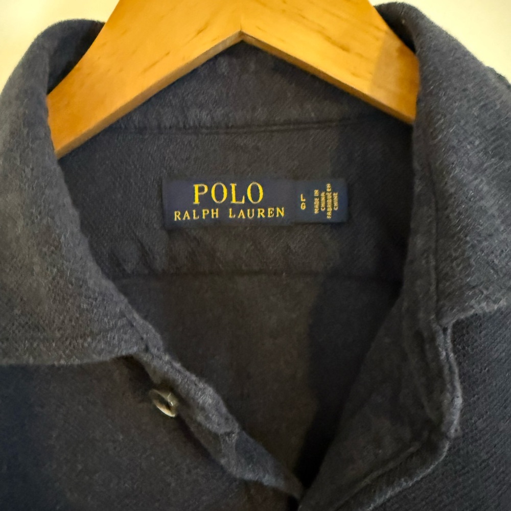 Polo Ralph Lauren Men’s Long Sleeve Button-Down Shirt | Size L | Navy Blue